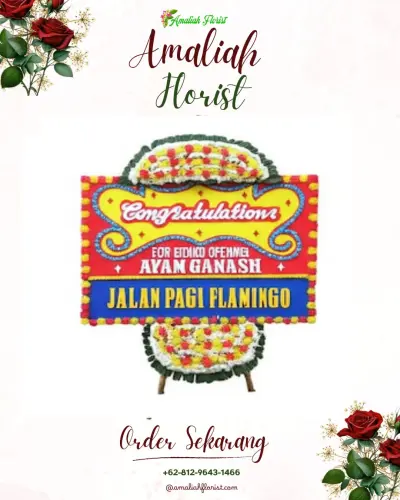 Bunga Papan Congratulation di Karas